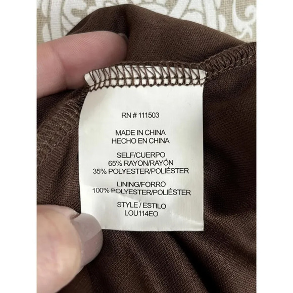 Fig & Flower Anthropologie Embroidered Tiered 3/4 Sleeve Dress Size Medium - Picture 7 of 8